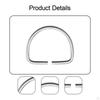 Metal D Connector Multipurpose Belts Buckle Shape Diving Hardware for Garment Belt Purse