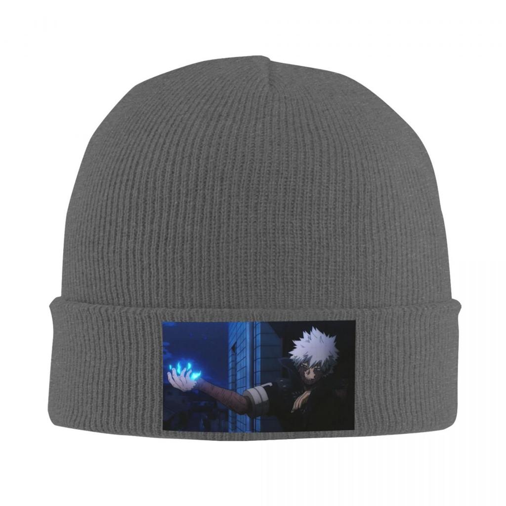 My Hero Academia Dabi Anime Manga MHA Blueflame Knitted Cap Hip Hop Bonnet Hat Autumn Winter Outdoor Beanies Hats for Adult