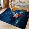 1 Stück Mickey Maus Nachthimmel Teppich Anti-Rutsch Polyester Fußmatte für Büro, Schlafzimmer
