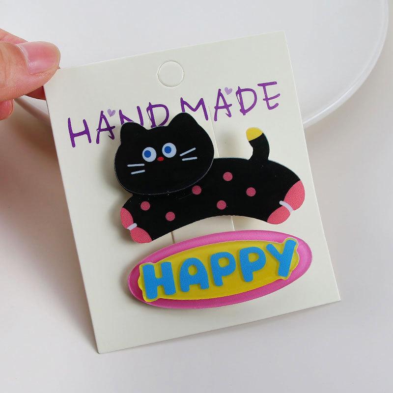 Cute Cartoon Hair Clip - Versatile, Non-Damaging Duckbill Clip for Women and Girls' Bangs and Hair Accessories