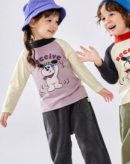 Dudu Home Baby Long-Sleeve Winter T-shirt for Boys & Girls - Children's Base Layer Clothing