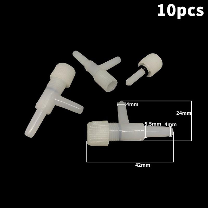 10Pcs 4Mm Aquarium Air Control Valve Tap Aquarium Fish Tank Air Pump Connector Control Valve Air Pipe Tube For Aquarium