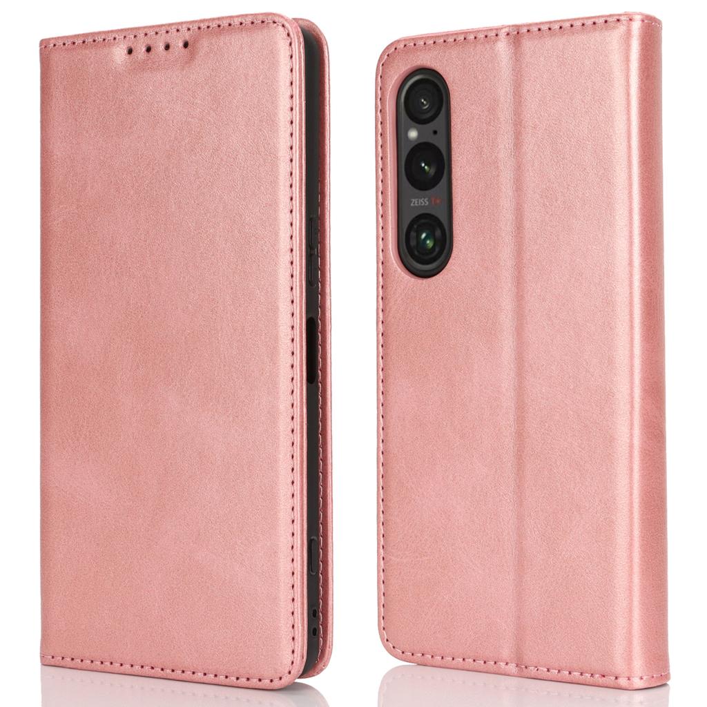 For Sony Xperia 1 VI Case PU Leather Wallet Stand Magnetic Closing Phone Cover