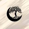 Bohemian Iron Wall Art Tree of Life Moon Metal Decor Celtic Knot Yoga Studio Gift