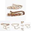 Ceinture de taille Bohème avec Tissage Perlé pour Mode Vintage de Station Balnéaire Accessoire Femme