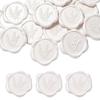 Wax Seal Labels with Adhesive Backing 60-Piece Raised Leaf Relief Stickers for Invitations, Envelopes, and Gift Packaging