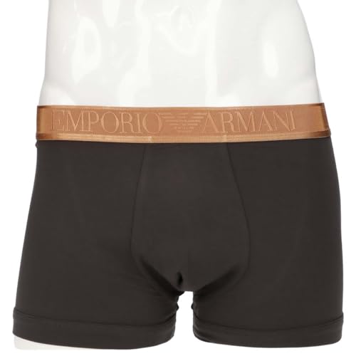 Emporio Armani SOFT MODAL TRUNK Soft Modal Boxer Briefs (S/M/L) Front Closure Men's Underwear (EU Sizes L, 98. Black) 54059881