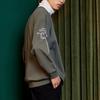 Li Ning Sweatshirts Men's Green Crew Neck Moderate Regular AWDP305-3