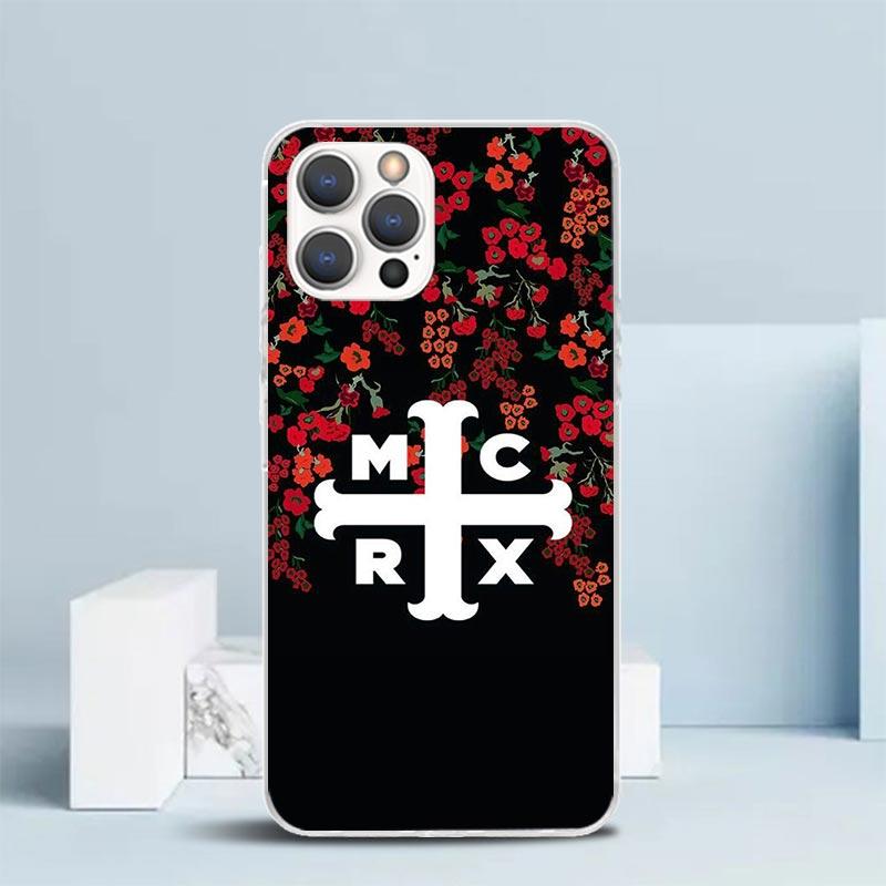 My Chemical Romance MCR Soft Cover for iPhone 16 17 Air 15 14 Pro Max 16E Phone Case 13 Mini 12 11 7 SE 8 Print Pattern Fit Case