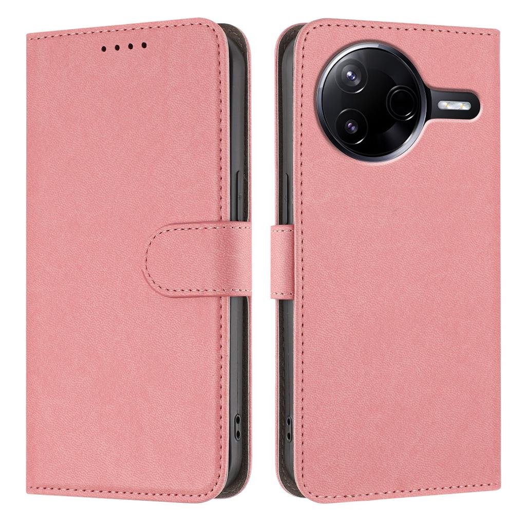 For Xiaomi Poco F7 Ultra 5G/Xiaomi Redmi K80 5G/Xiaomi Redmi K80 Pro 5G/Xiaomi Poco F7 Pro 5G Leather Case Solid Color Phone Cover with Wallet