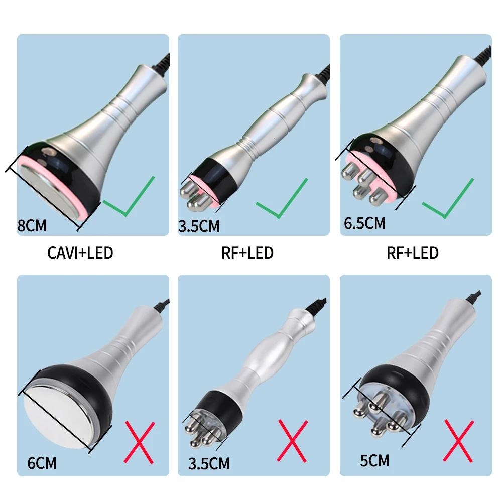 Maszyna 3-w-1 40K Kawitacja Wyszczuplająca RF Ciało Twarz Spalanie Tkanki Tłuszczowej Odchudzanie Profesjonalny Zabieg Domowy Spa