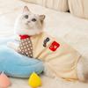 Korean Style Striped Puppy Pajamas Soft Four Legged Dog Clothes  For Dogs Puppy