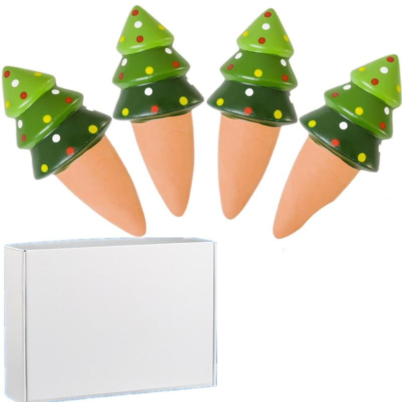 

4 шт. Терракотовые самополивающиеся колышки, самополивающиеся шары для рождественской елки, колышки для полива растений, устройства для капельного полива