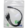 DC Power Female to Male Splitter Adatper Cable, Power Supply Splitter Cable for LED Strip Lights CCTV Camera (1TO3)