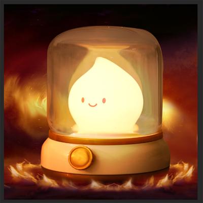 Mini Desktop LED Night Lamp Creative USB Rechargeable Portable Cartoon Table Lamp for Coffee Bar Home Decor
