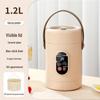 Compact Electric Stew Cup: Portable Non-Stick Hot Pot for Porridge & Soup - Ideal Office Gift