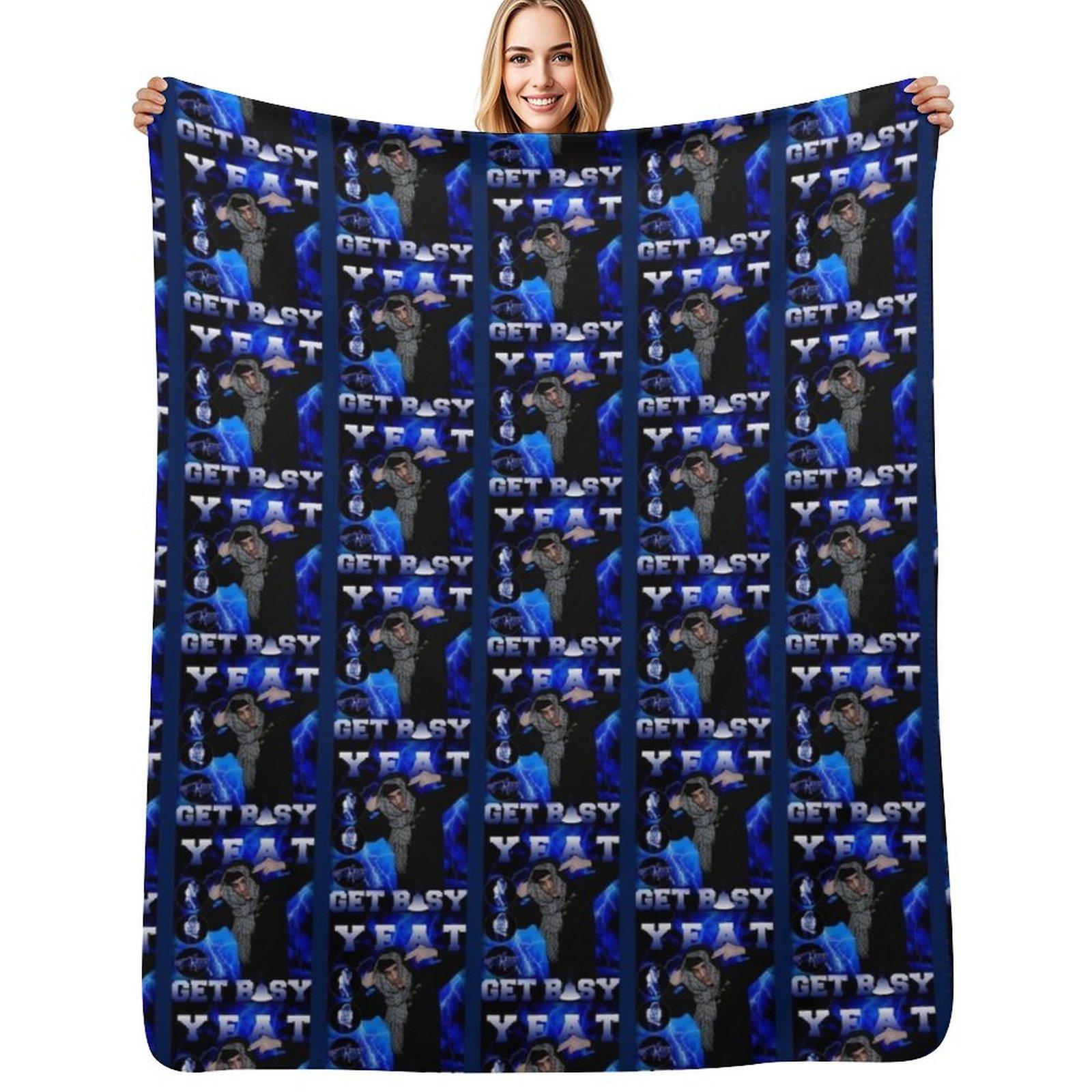 yeat Throw Blanket Lightweight Warm Blanket for Indoor Outdoor Use Size: 75*100cm, Weight: 230 GSM