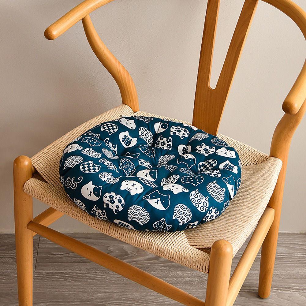 Soft Comfortable Dining Chair Cushion Modern Simple Cushion 10styles Non-slip Round Cushion Luxurious Student Seat Cushion