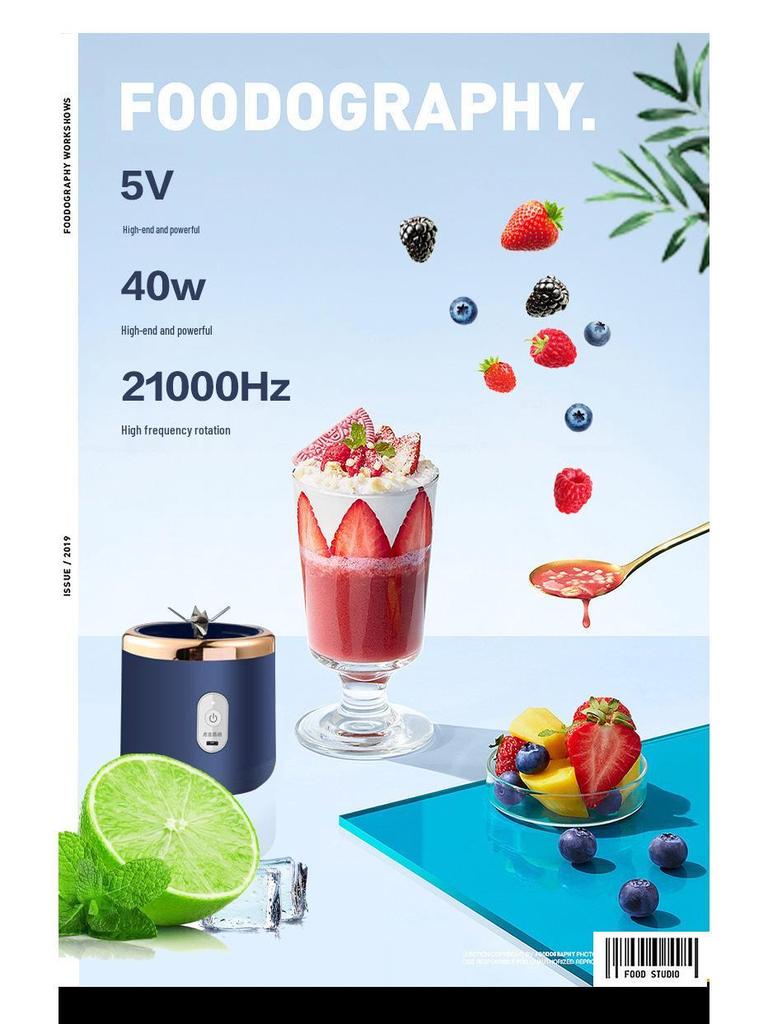 Portable Rechargeable Multi-Function Juicer Cup for Home Use
