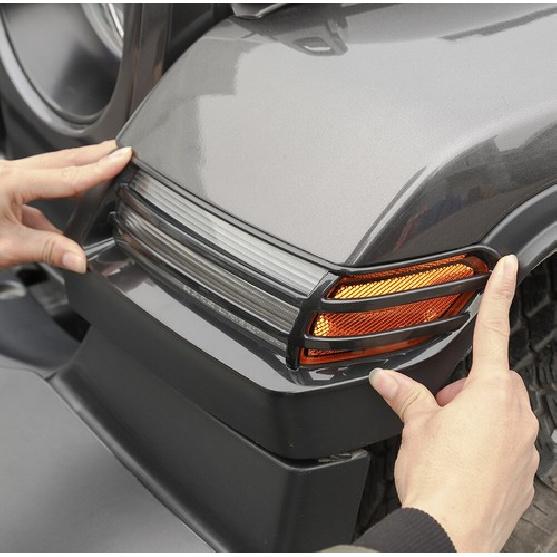2X Exterior Front Eyebrow Light Lamp Cover Trim For Jeep Wrangler JL&JT 2018+