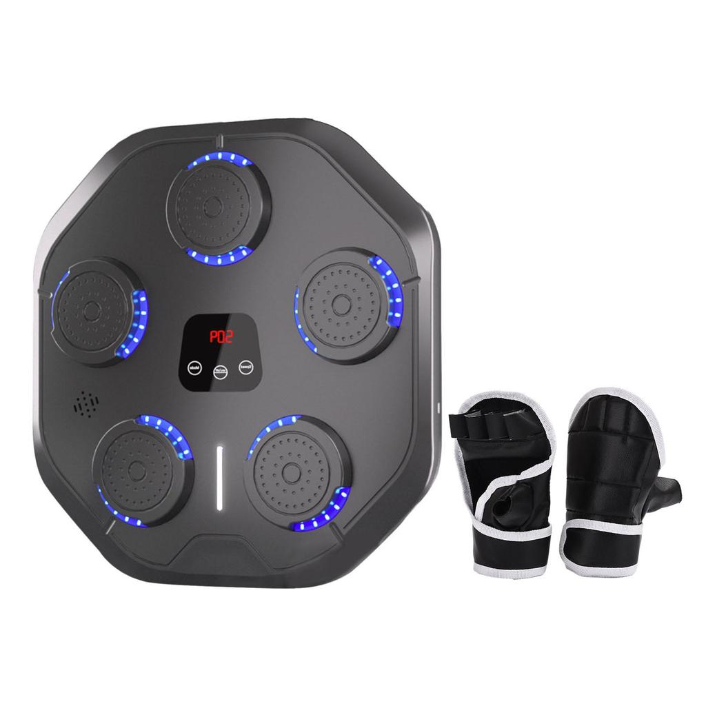 Music Boxing Machine Equipment Reaction Target Electronic Smart Boxing Wall Target for Household Kickboxing Practice Home Gym