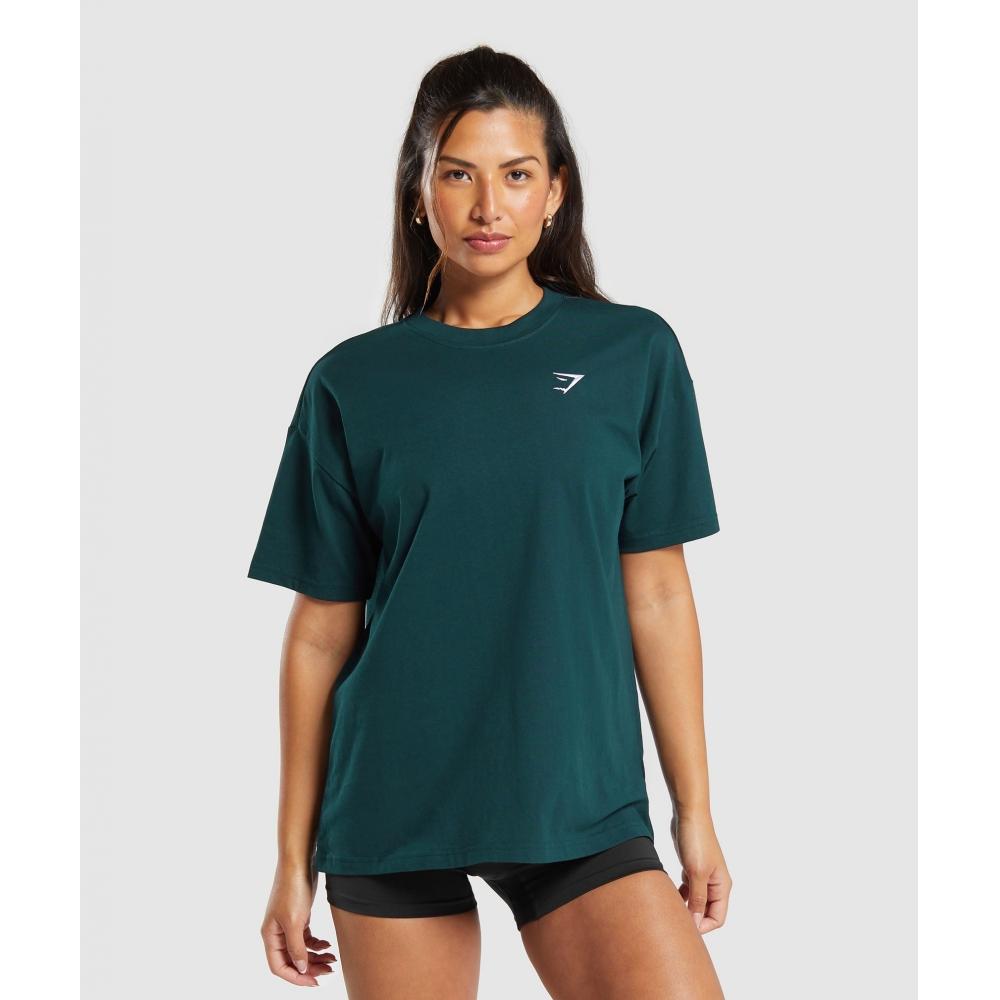 

GYMSHARK Тренировочная футболка большого размера Strong Teal B1A7M TBQQ XS