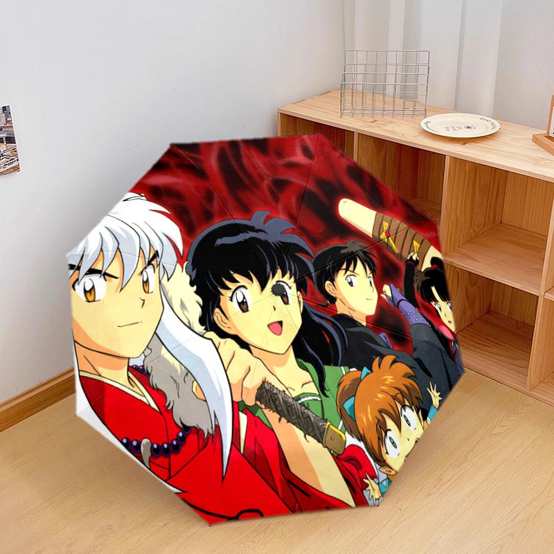 Inuyasha Automatic Umbrella - Suitable Travel Outdoor Portable Umbrella Birthday Gift Daily Essentials