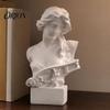 Ornamento Artistico in Resina Statua Busto Greco Ornamenti, Scultura per Decorazione Studio d'Arte e Pratica Disegno Figure, Classico David Apollo Pianoforte