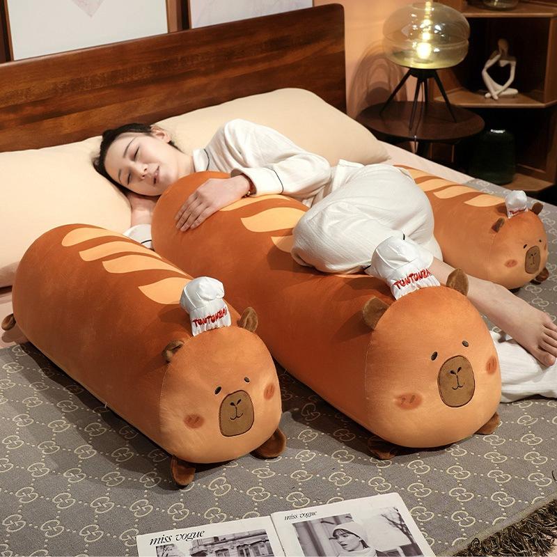 Cartoon Soft Capybara Bread Pillow Plush Toy Doll Kapibara Doll Home Pillow Doll