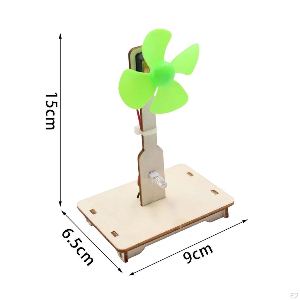 Wind Power Circuit Physics Windmill Teaching Desktop Ornament Educational Kids