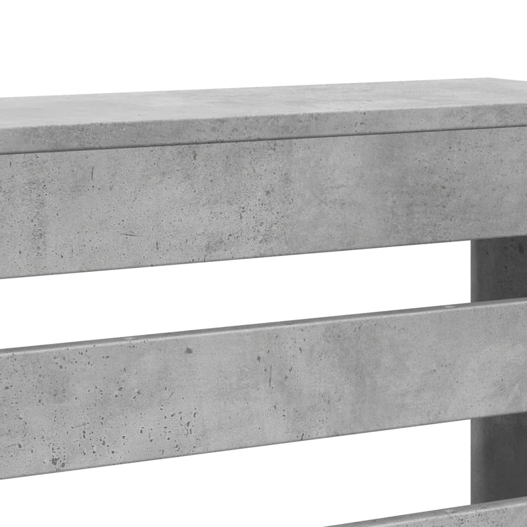 Vidaxl Radiator Cover, Concrete Grey, 149X20X82 Cm