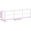 Raised Bed Light Brown 290 x 50 x 68 cm Galvanized Steel