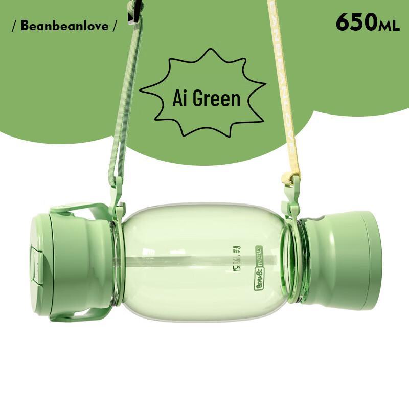 BEANBEANLOVE Portable Plastic Straw Cup