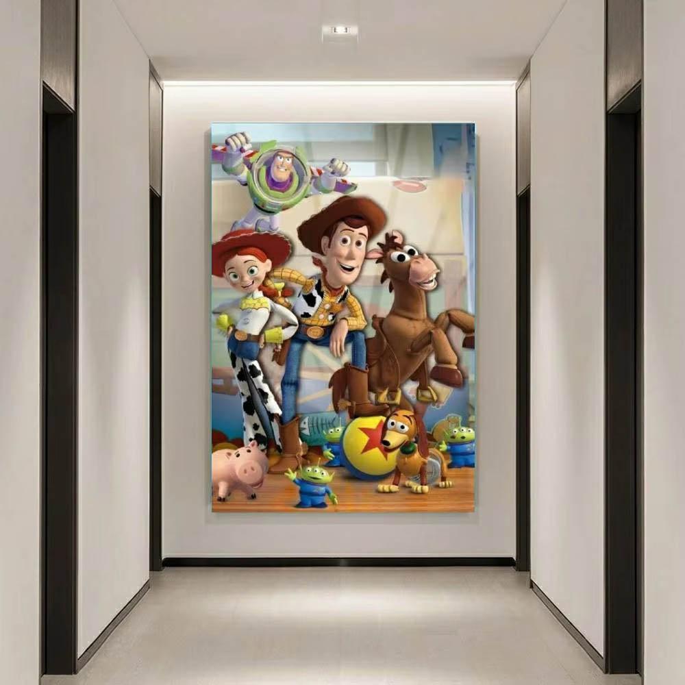 Toy Story Disney Cartoon Puzzle Cross Printed Square Pattern Mosaic Diamond Painting Art Stitch 5d Children Girl Big Size Large