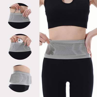 Slim Running Belt Fanny Packs Stretchy 360 Degrees  Circular Open Breathable Workout Waist Packs Anti-slip