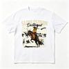 White Tee Saddlestorm Dustbound Western Cowboy Graphic