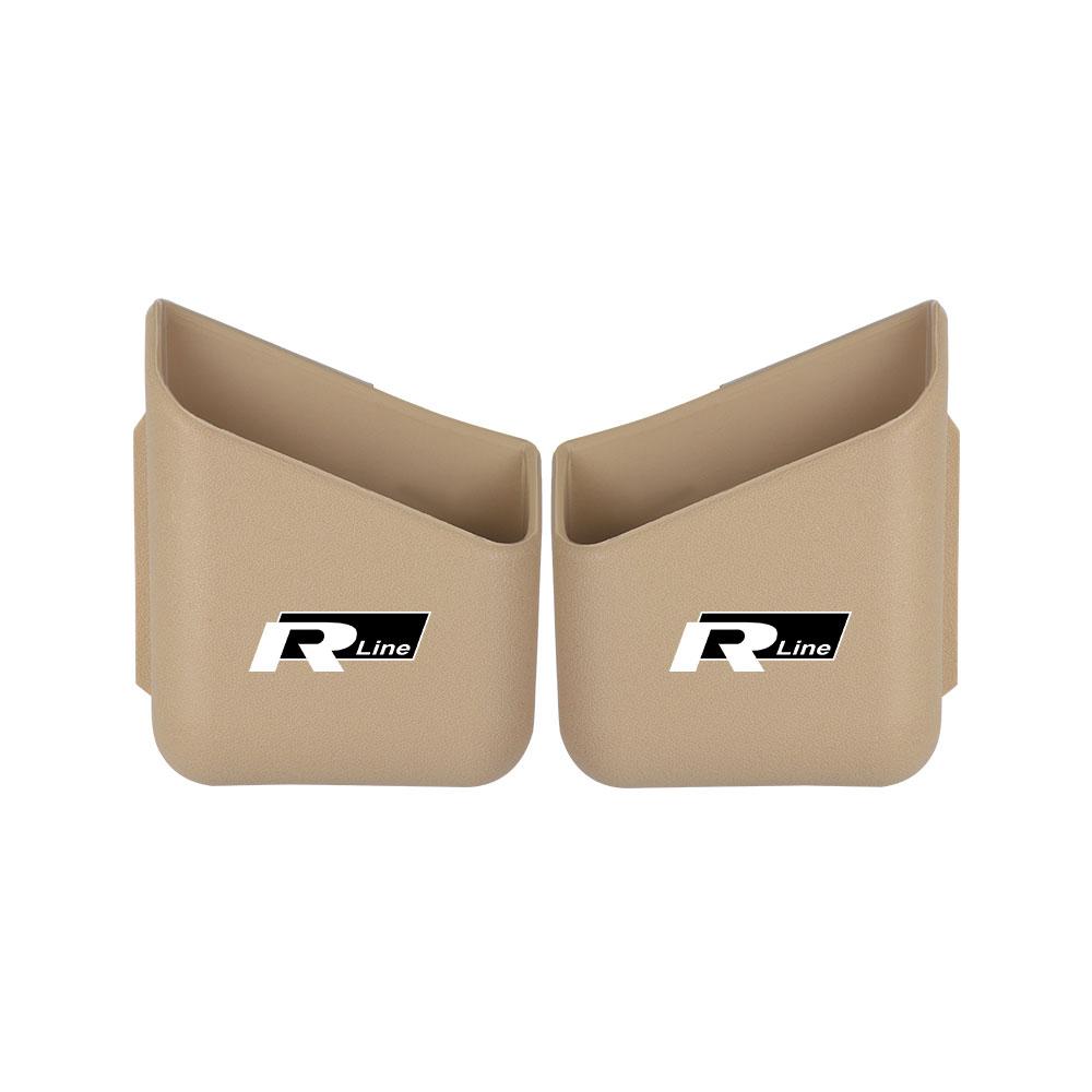 T301/2pcs Plastic Car Organizer Auto Truck Pillar Storage Box Valve Cap for Volkswagen Rline Jetta Golf 6 7 Beetle GTD R32 MK4 Bora