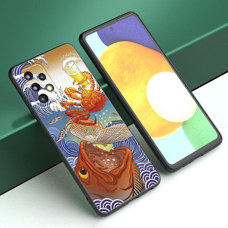 Japanischen Stil Anime Telefon Fall Für Samsung A04 A21 A30 A50 A52 S A13 A14 A22 A23 A32 A53 A73 5G a11 A12 A31 A33 A51 A70 A71 A72