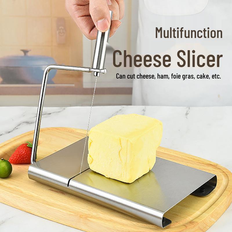 Multifunctional Stainless Steel Cheese, Butter & Cake Slicer Tool