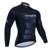 Mens Cycling Long Sleeve Top Slim Fit Breathable Lightweight Mountain Road Bike Jersey Outdoor Riding Sports Wear