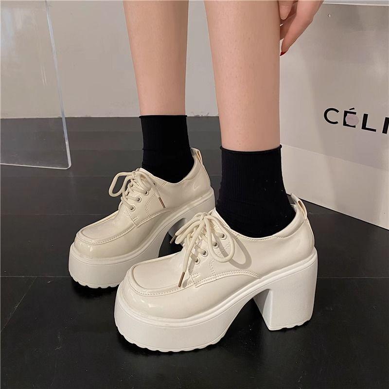 

Retro Mary Jane Chunky Heel Leather Shoes for Women - Spring & Autumn 2025 Collection 35