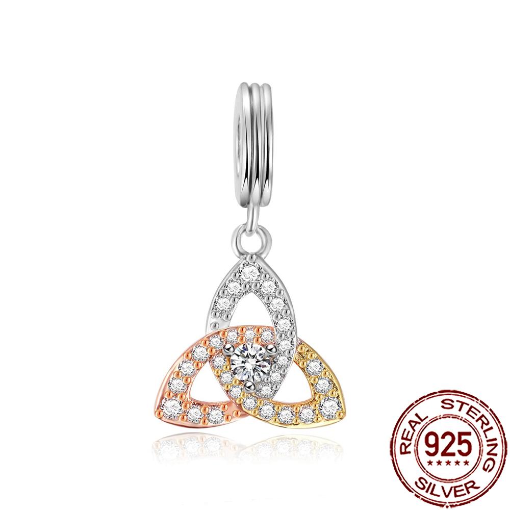 New Charms Copper Dream Catcher Cross Clover Angle Wing Heart Beads Fit Origina Bracelet Necklace Diy Jewelry