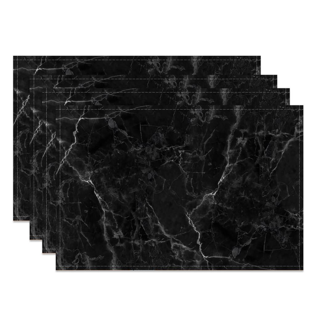 1PC Abstract Art Table Mats Modern Marble Ink Wash Pattern Waterproof Heat Placemats Dining Table Table decoration