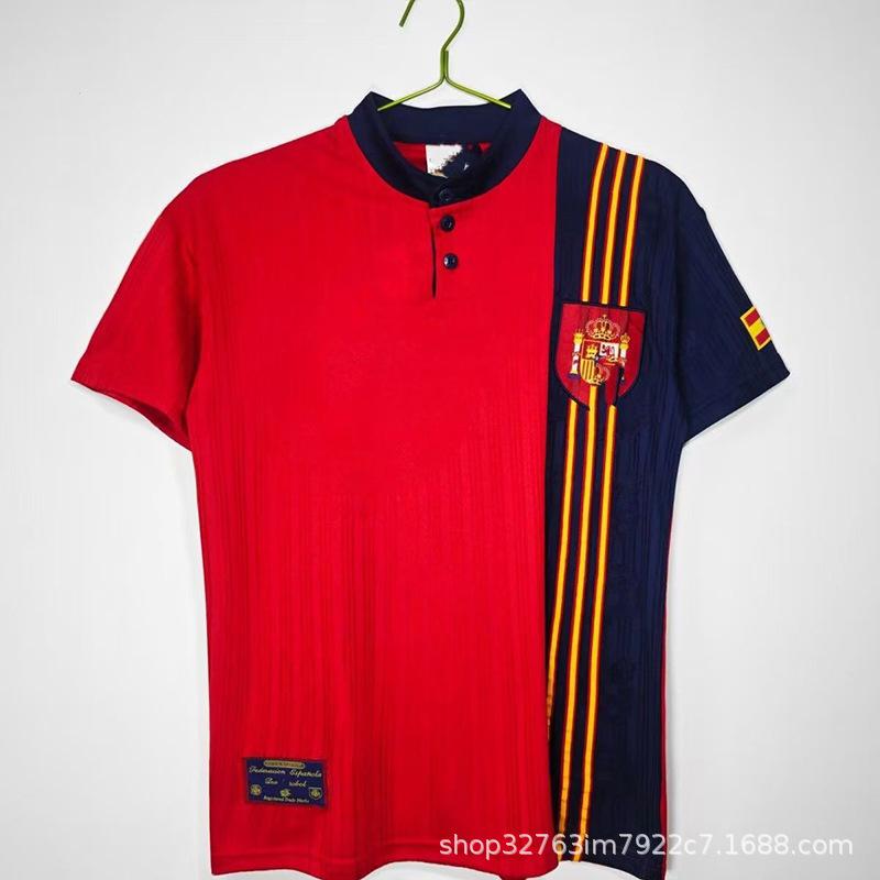 Club retro jersey home and away retro top nostalgic league Champions League version short sleeve Red Devils main Real Madrid