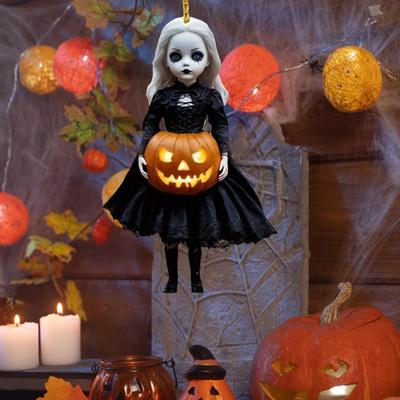 Halloween Kürbis Prinzessin Anhänger Auto Hängeornament Acryl Rückspiegel Anhänger Festliche Party Dekoration für Wand Tür Zimmer