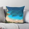 Bali Beach Ocean Life Waves Pillowcase Polyester Linen Velvet Creative Zip Decorative Sofa Seater Cushion Cover Wholesale