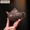 180ml Authentic Yixing Purple Clay Bamboo Teapot Raw Ore Steel Gray Section Mud Kettle Household Zisha Tea Set Beauty Teaware