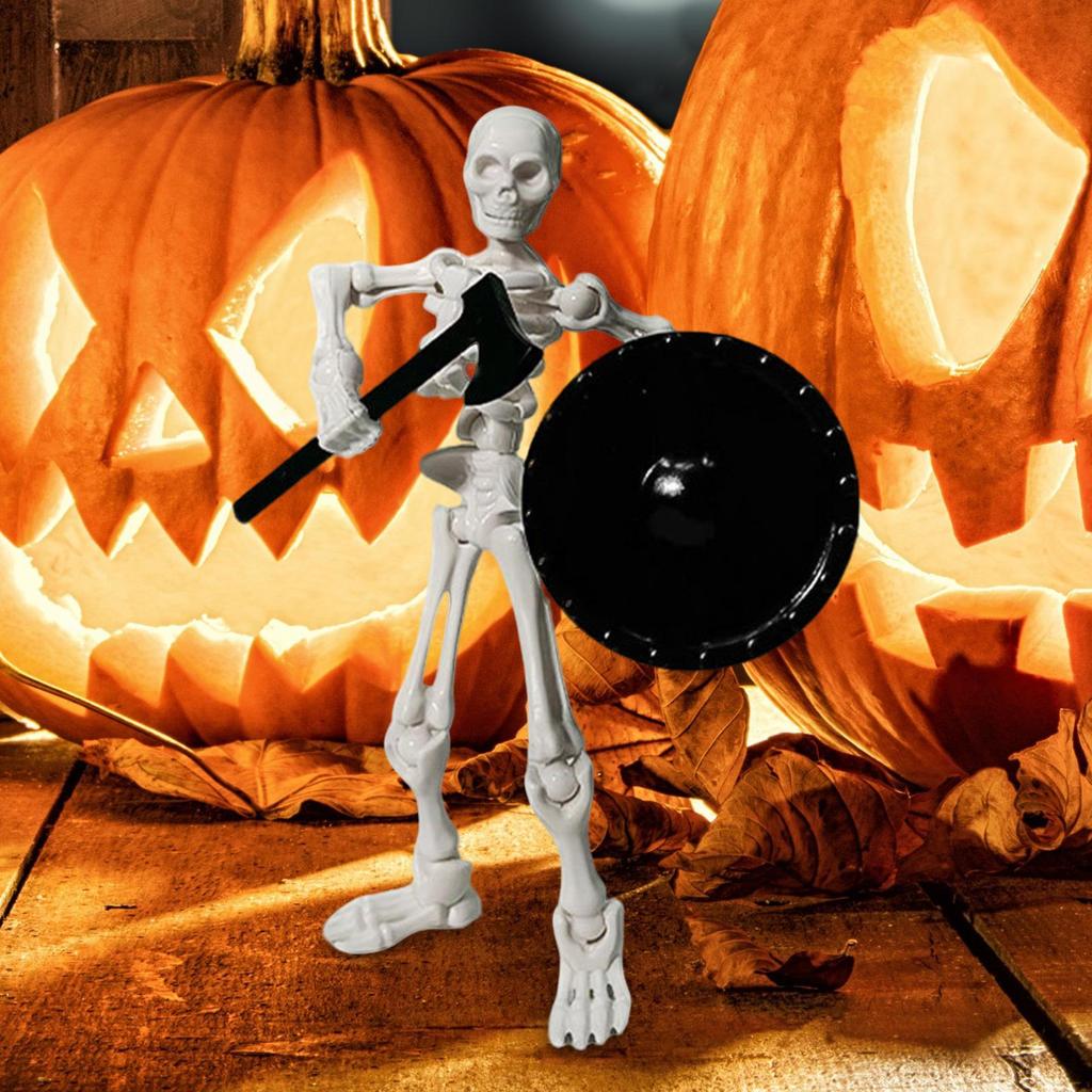 Akční figurka kostlivce Pohyblivá panenka kostlivce Pro Halloween Model lidské kostry Hračky Figurka Dekorace Pro sbírání Vystavení Vnitřní