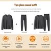 Dibinze Men's Plus Size Thermal Underwear Set