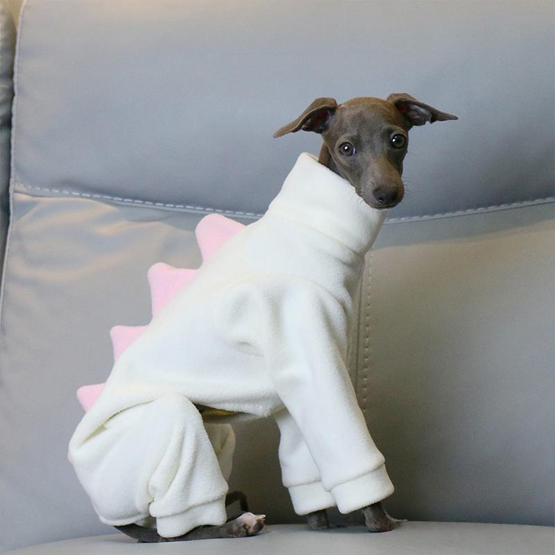 S-3XL Hund Winter Rollkragen Whippet Kleidung Polar Fleece Italienischer Windhund Mantel Grün Hund Bedlington Kleine Mittlere Hunde Jacke